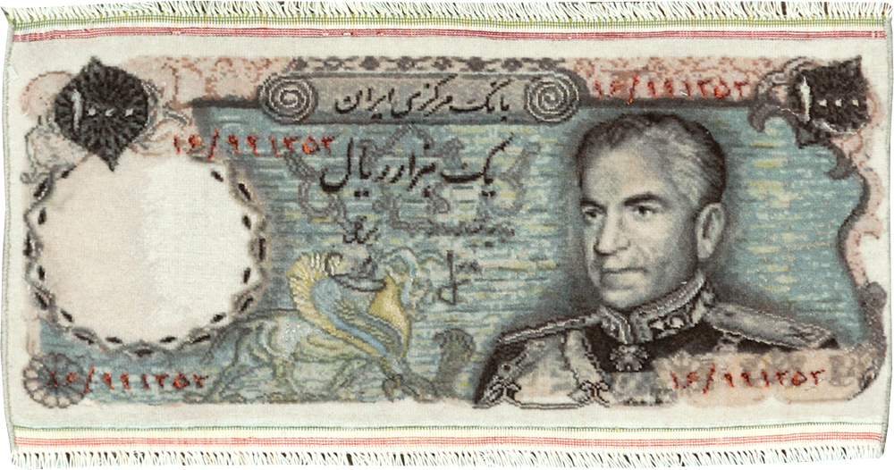 Vintage Persian Tabriz Pictorial Rug, No.28090 - Staging