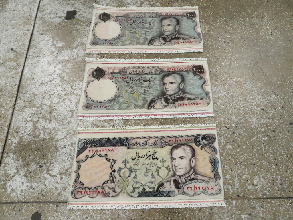 Vintage Persian Tabriz Pictorial Rug, No.28090 - Staging