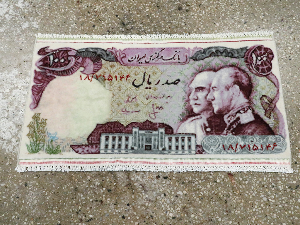 Persian Tabriz Pictorial Rug, No.28096 - Staging