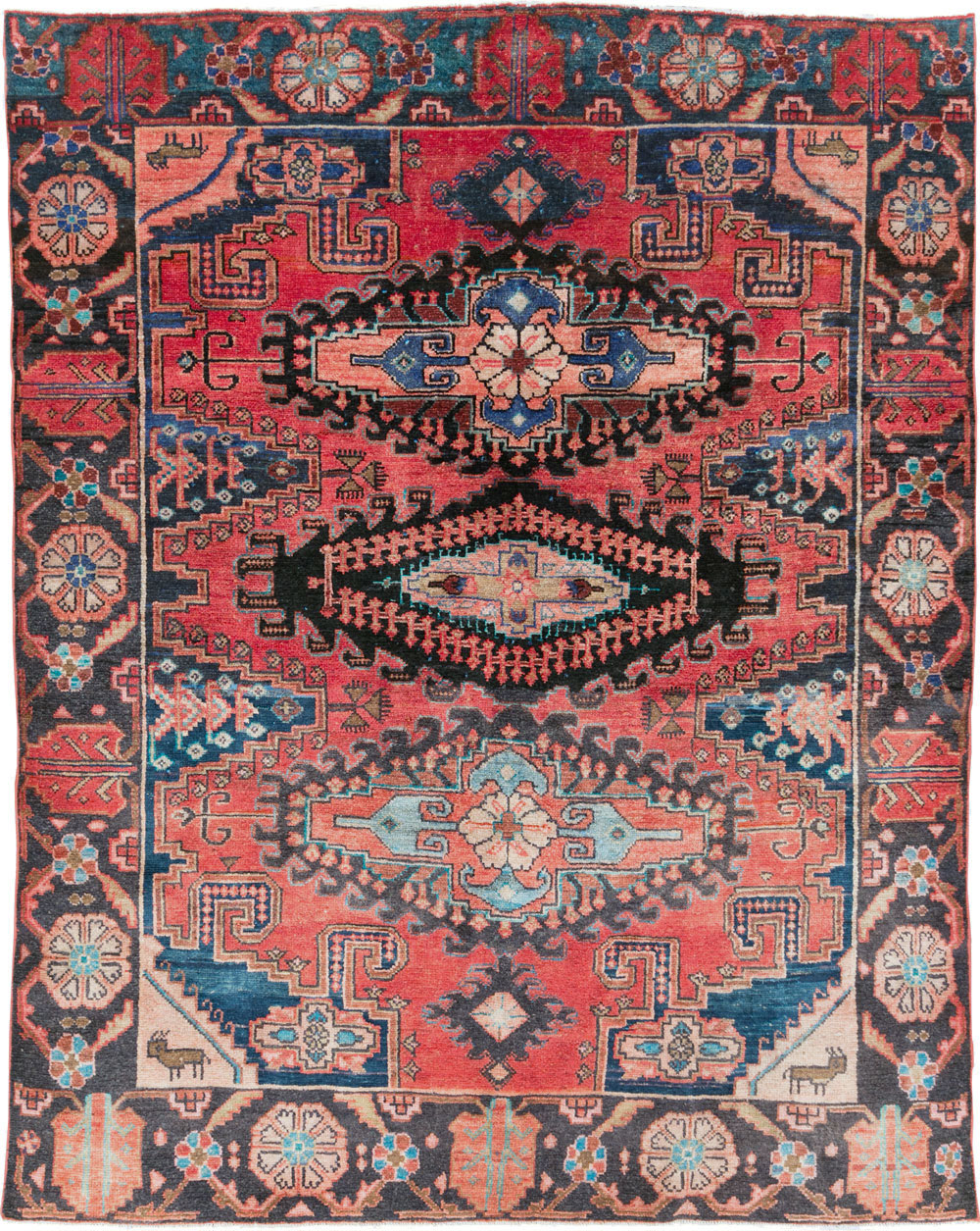 Vintage Persian Veece Rug, No.28108 - Staging