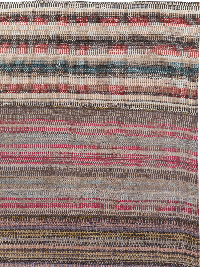 Vintage Persian Flatweave, No.28109 - Staging