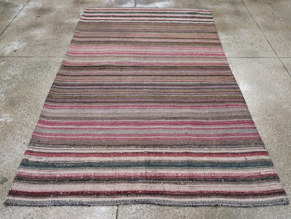 Vintage Persian Flatweave, No.28109 - Staging