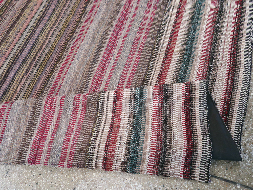 Vintage Persian Flatweave, No.28109 - Staging