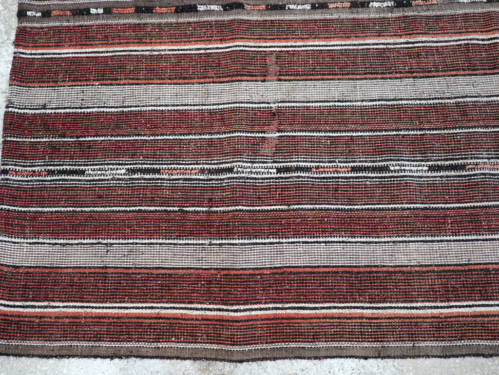 Vintage Persian Flatweave Kilim Accent Rug, No.28110 - Staging