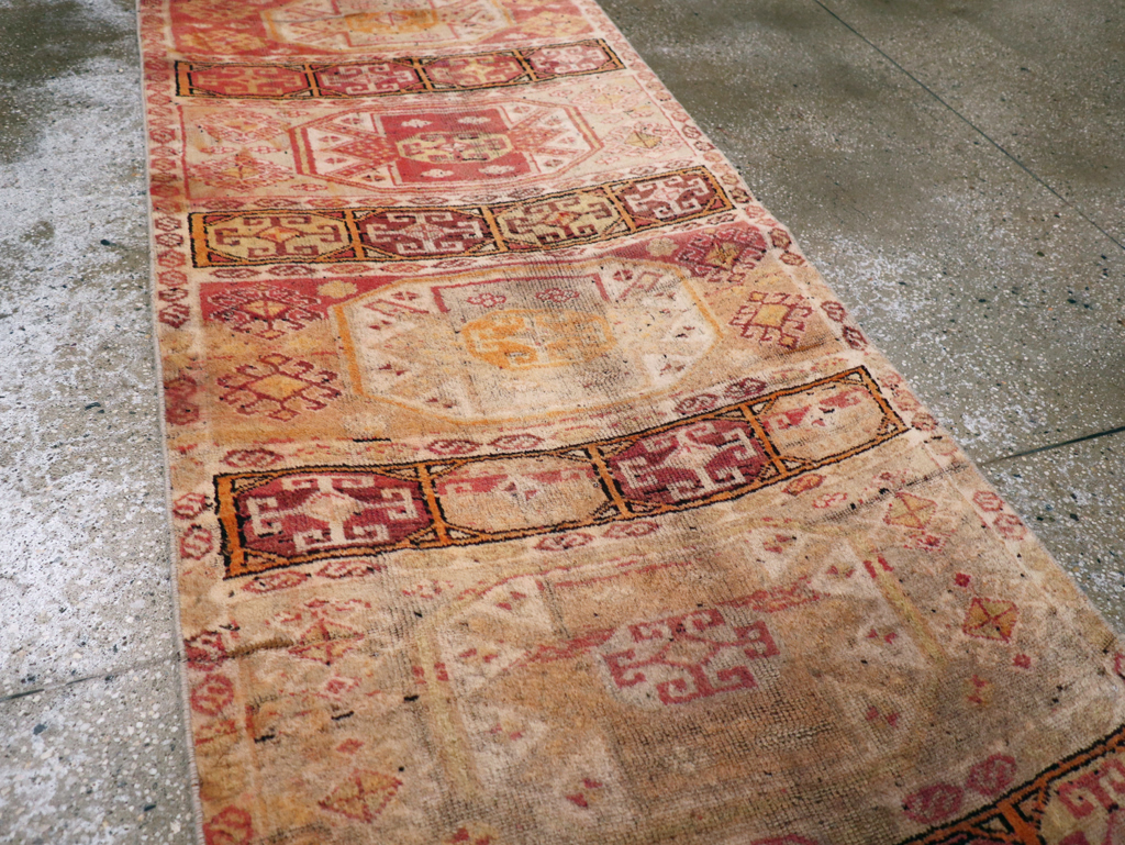 Vintage Turkish Anatolian Runner, No.28117 - Staging