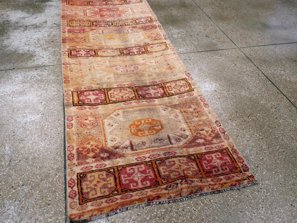 Vintage Turkish Anatolian Runner, No.28117 - Staging