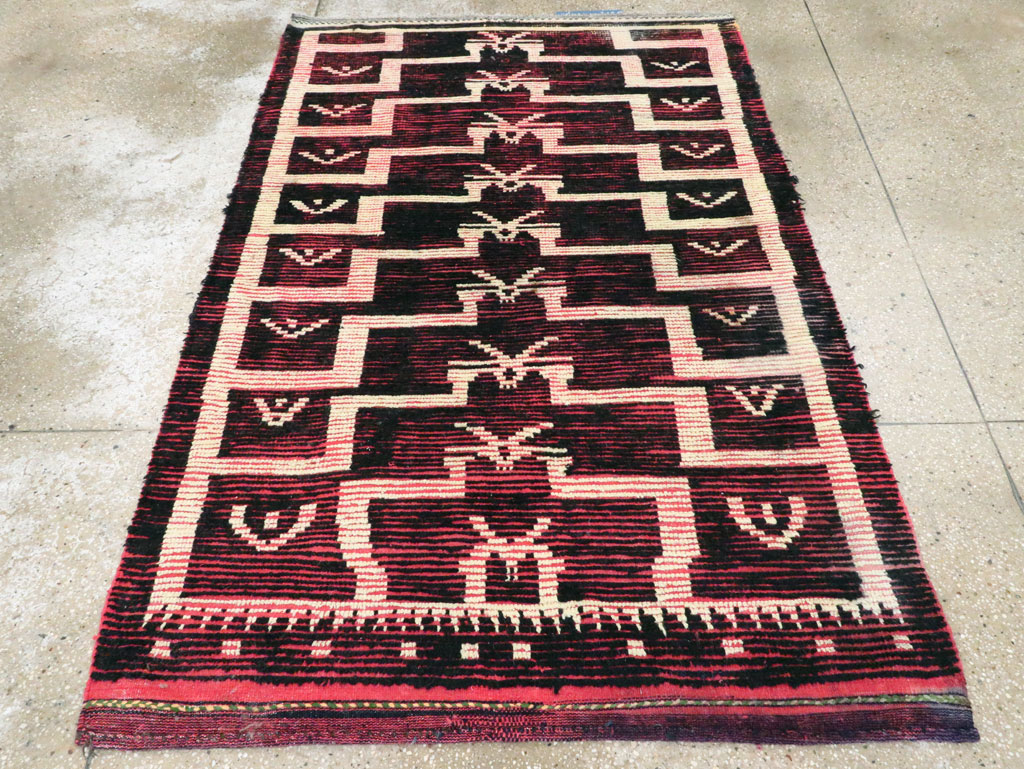 Vintage Turkish Tulu Accent Rug, No.28119 - Staging