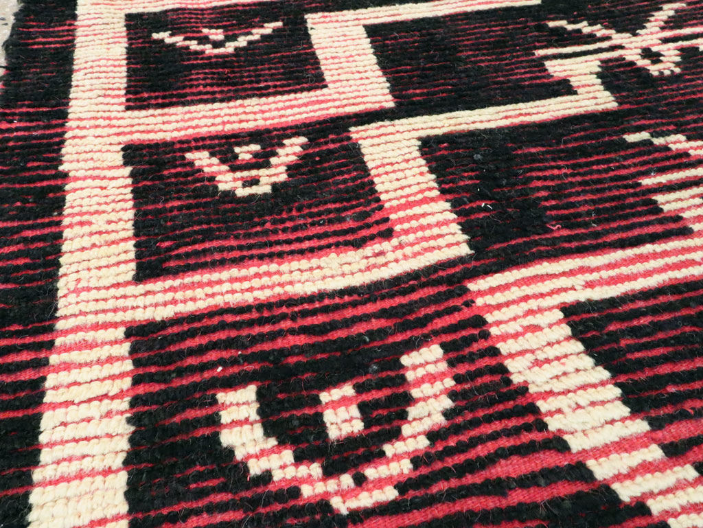 Vintage Turkish Tulu Accent Rug, No.28119 - Staging
