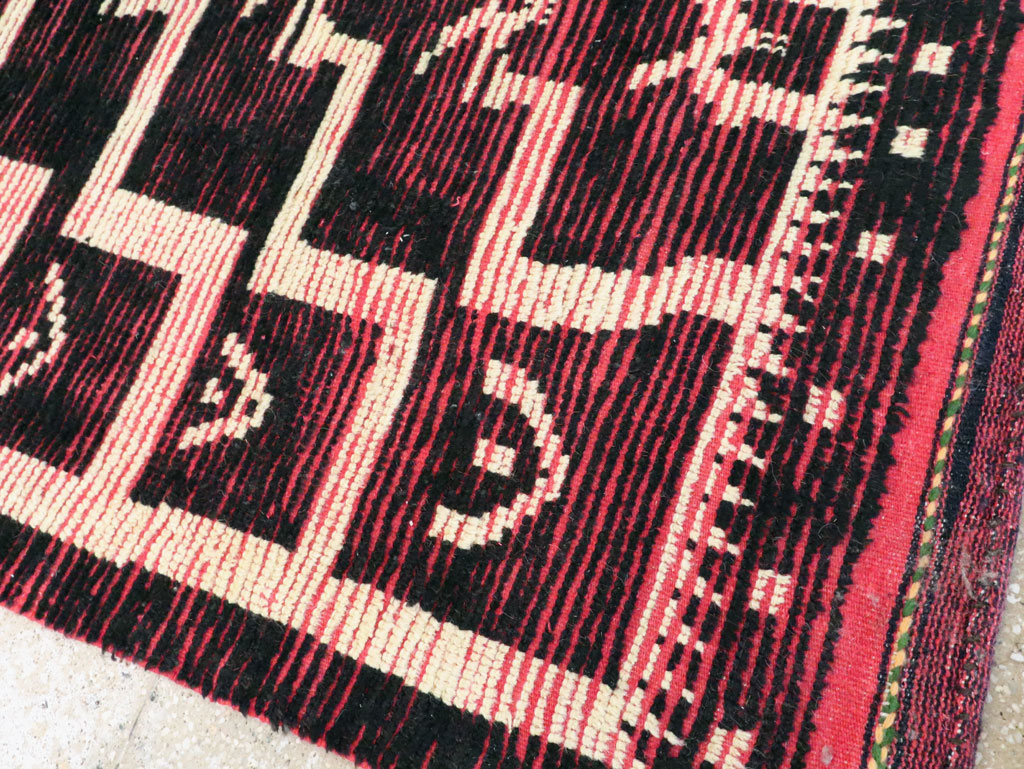 Vintage Turkish Tulu Accent Rug, No.28119 - Staging