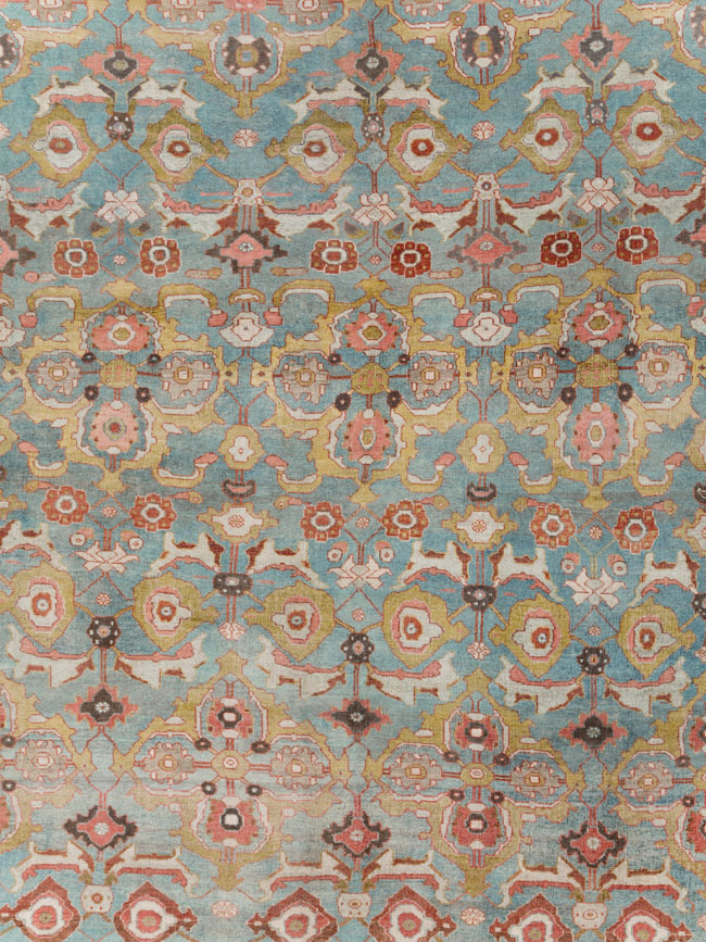 Antique Persian Bidjar Oversize Carpet, No.28121 - Staging