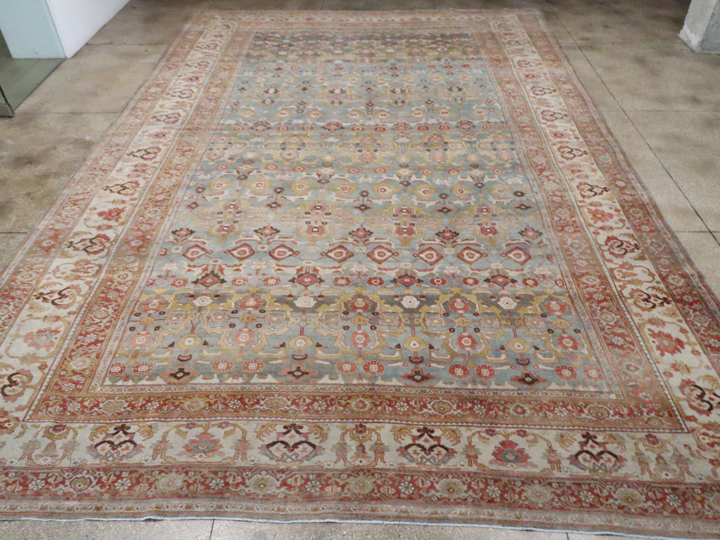 Antique Persian Bidjar Oversize Carpet, No.28121 - Staging