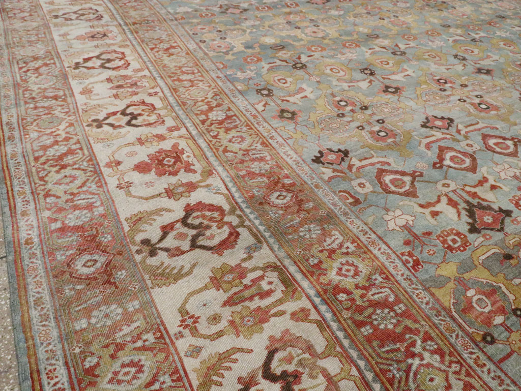 Antique Persian Bidjar Oversize Carpet, No.28121 - Staging