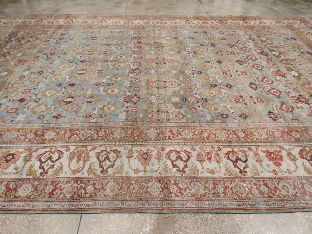 Antique Persian Bidjar Oversize Carpet, No.28121 - Staging