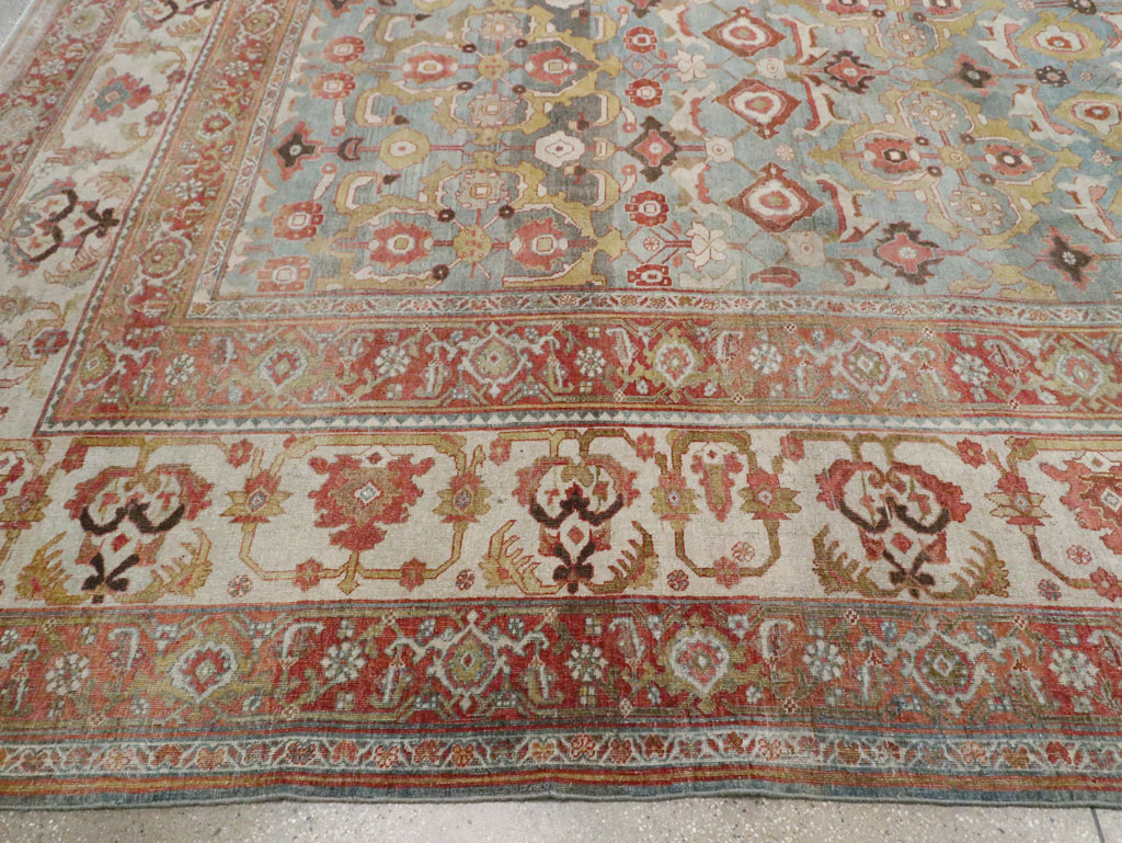 Antique Persian Bidjar Oversize Carpet, No.28121 - Staging