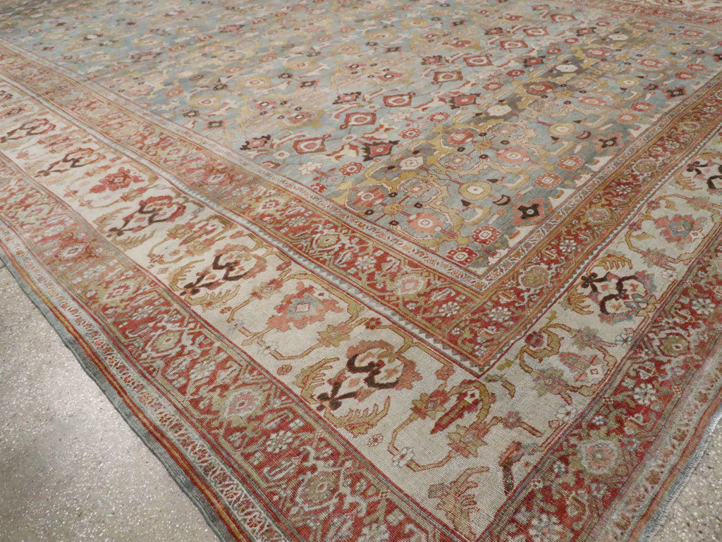 Antique Persian Bidjar Oversize Carpet, No.28121 - Staging