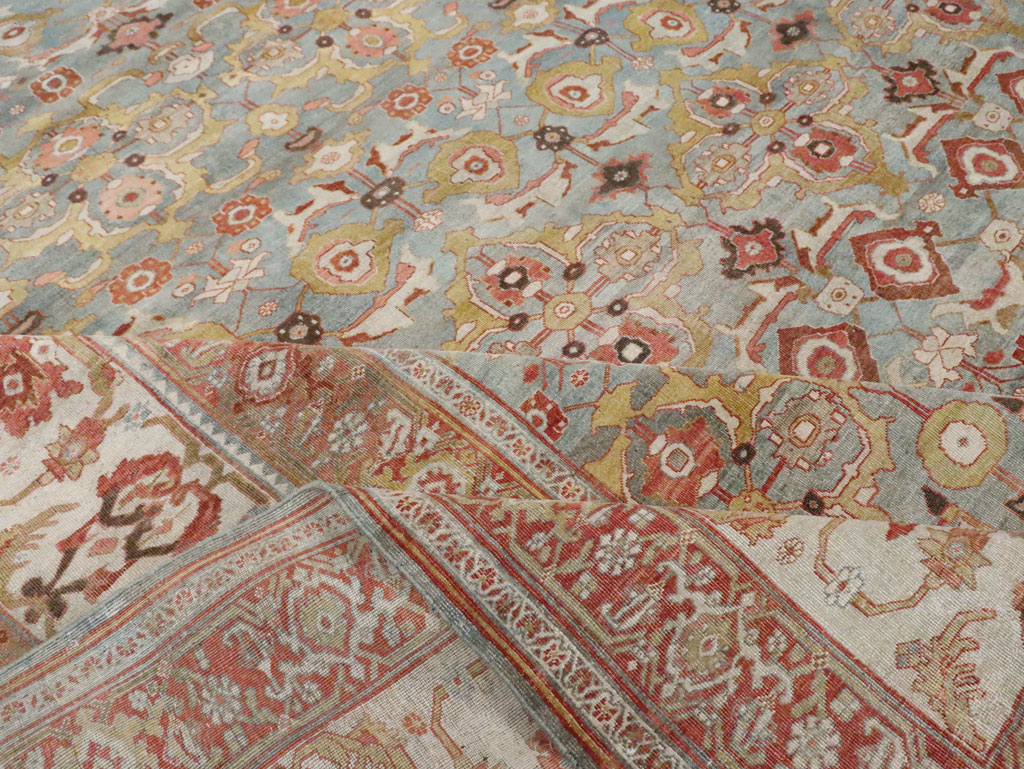 Antique Persian Bidjar Oversize Carpet, No.28121 - Staging