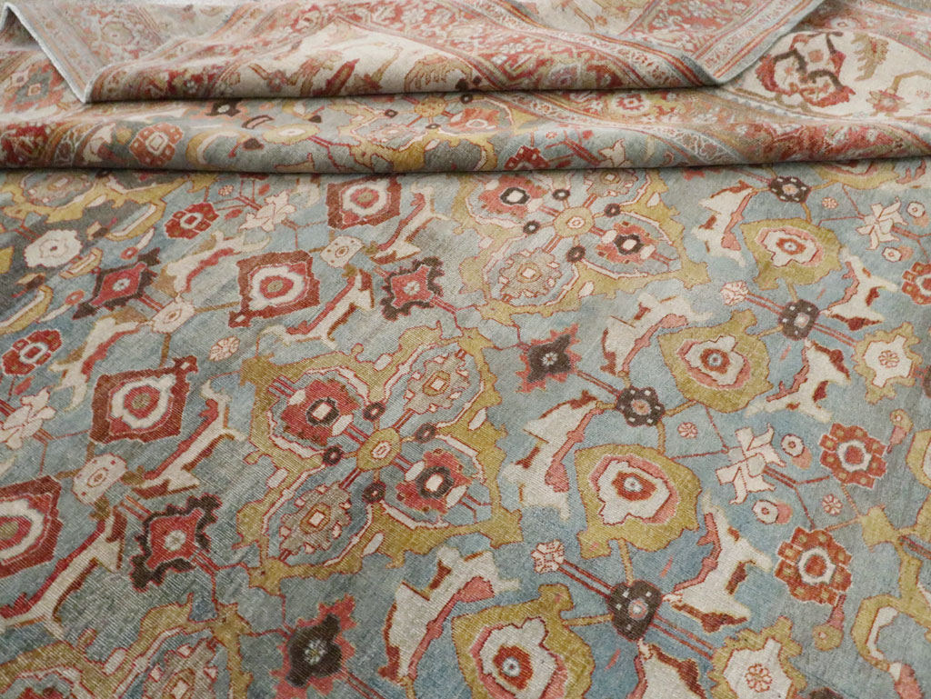 Antique Persian Bidjar Oversize Carpet, No.28121 - Staging