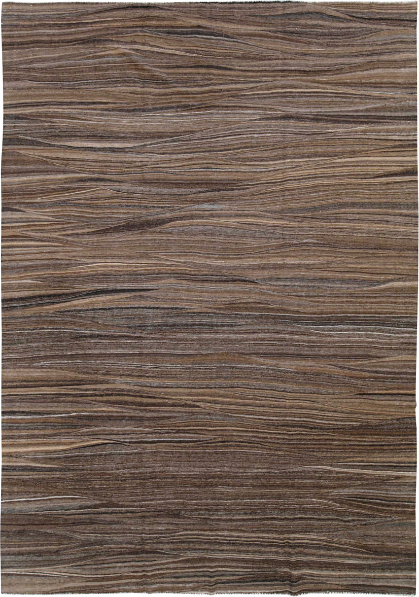 Modern Swedish Inspired Turkish Flatweave, No.28125 - Staging