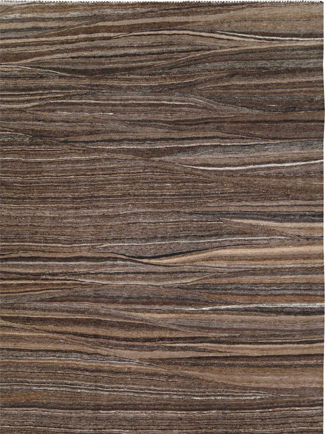 Modern Swedish Inspired Turkish Flatweave, No.28125 - Staging