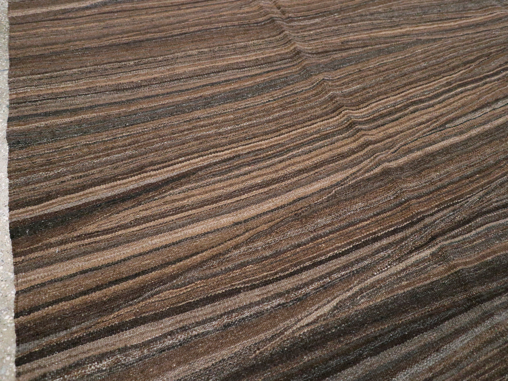 Modern Swedish Inspired Turkish Flatweave, No.28125 - Staging