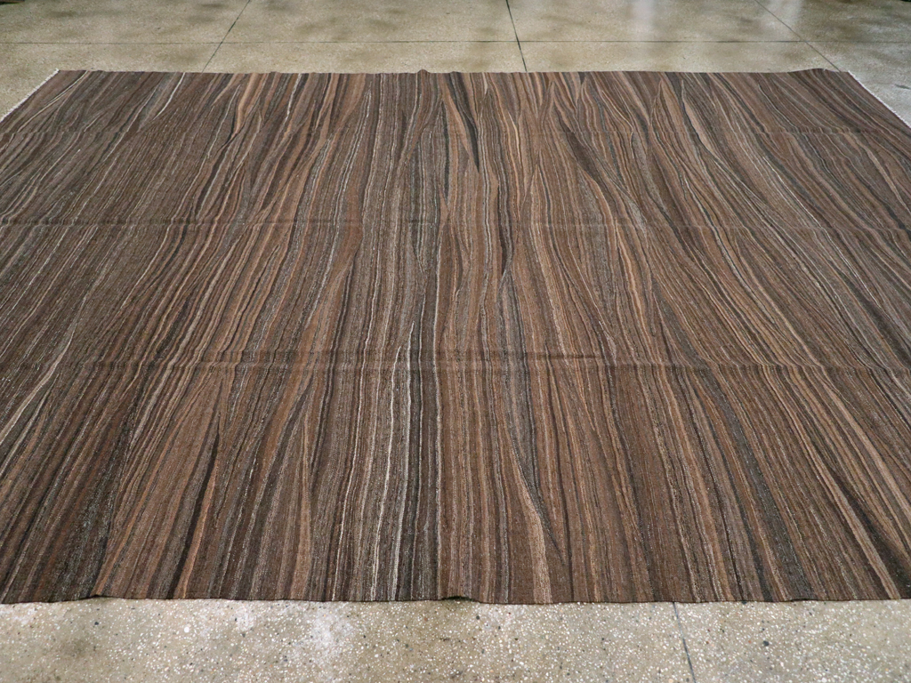 Modern Swedish Inspired Turkish Flatweave, No.28125 - Staging