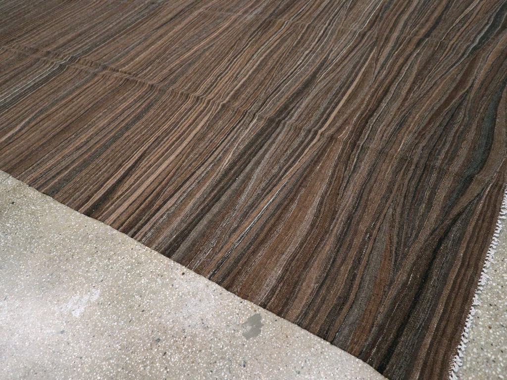 Modern Swedish Inspired Turkish Flatweave, No.28125 - Staging