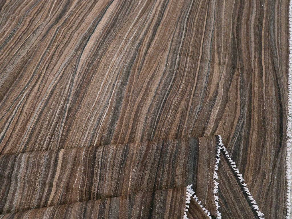 Modern Swedish Inspired Turkish Flatweave, No.28125 - Staging