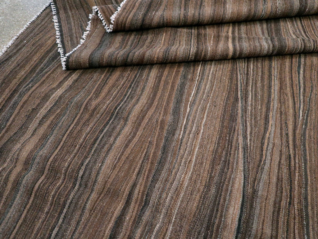 Modern Swedish Inspired Turkish Flatweave, No.28125 - Staging