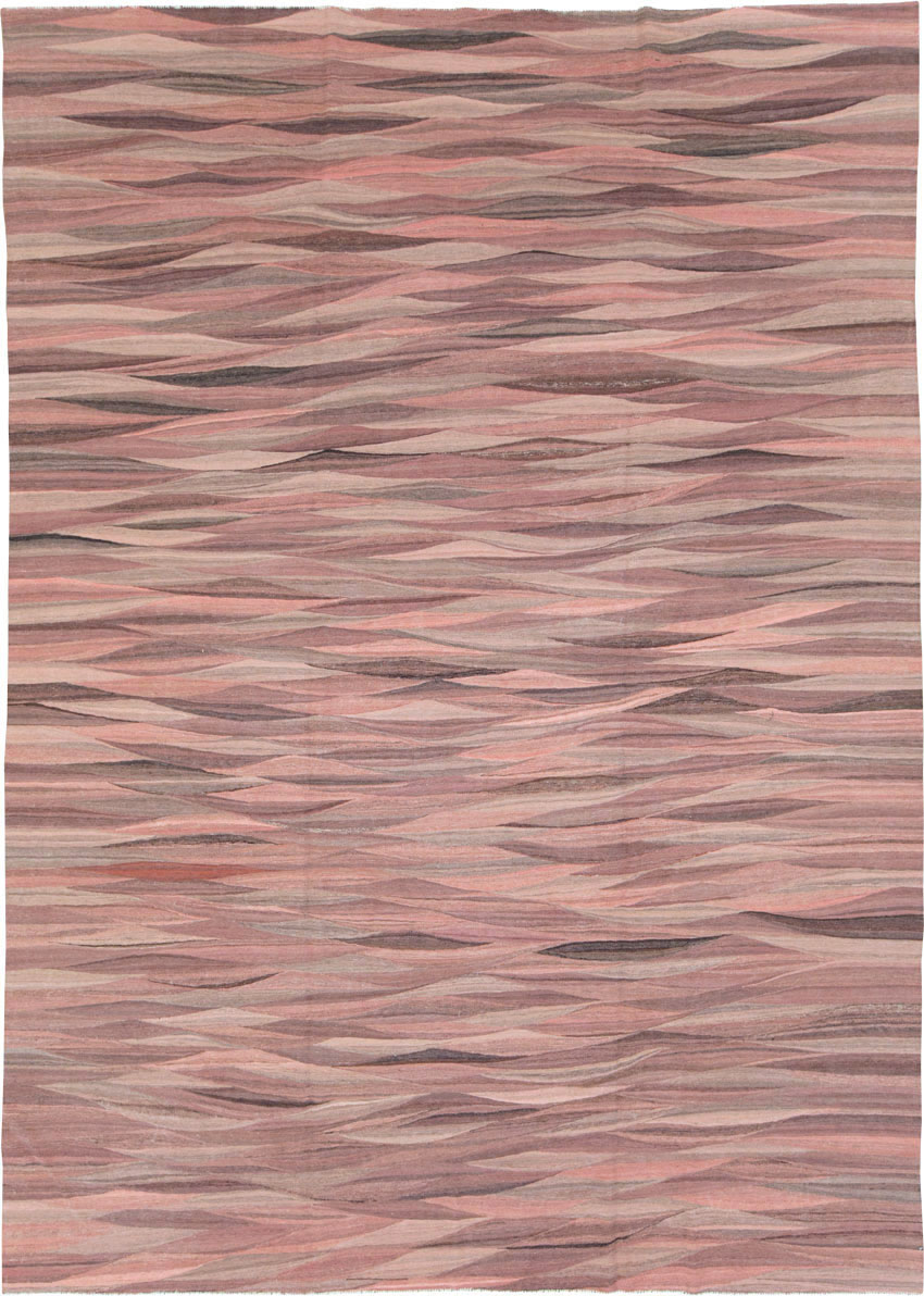 Modern Turkish Flatweave, No.28126 - Staging