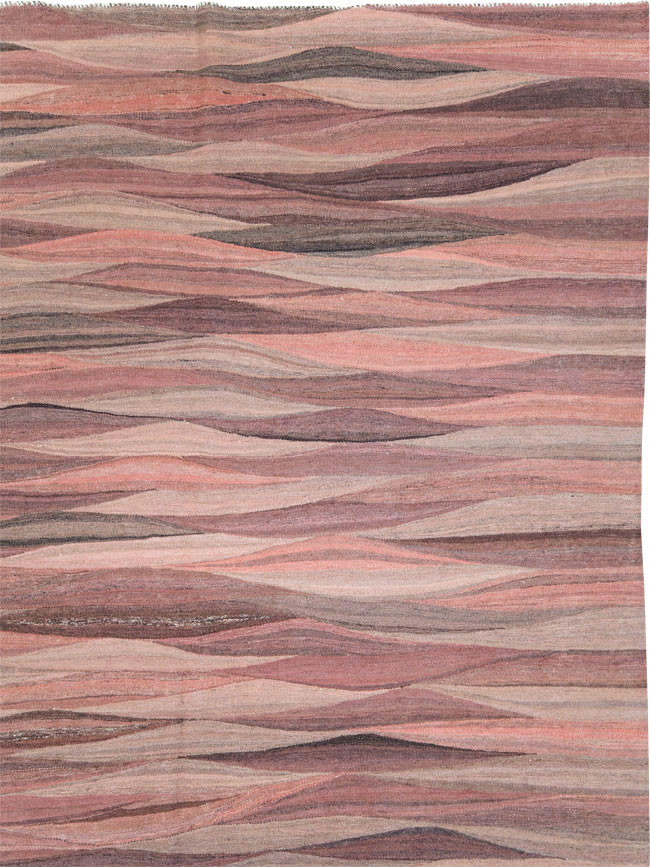 Modern Turkish Flatweave, No.28126 - Staging