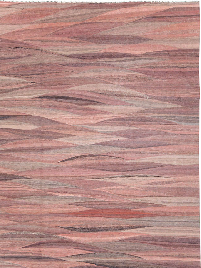 Modern Turkish Flatweave, No.28126 - Staging