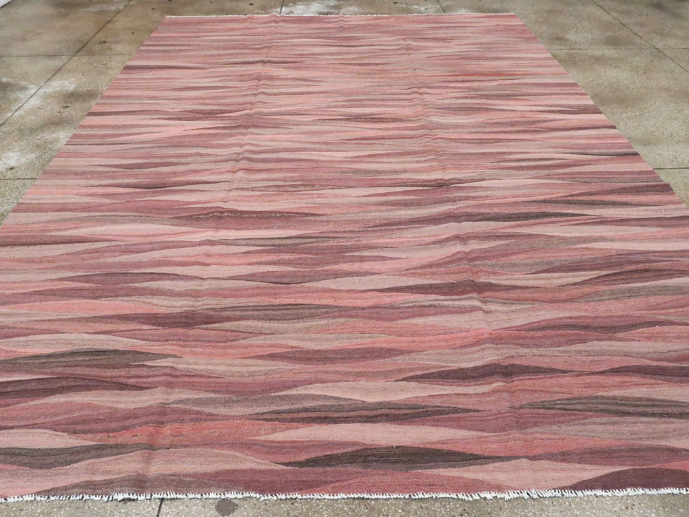 Modern Turkish Flatweave, No.28126 - Staging