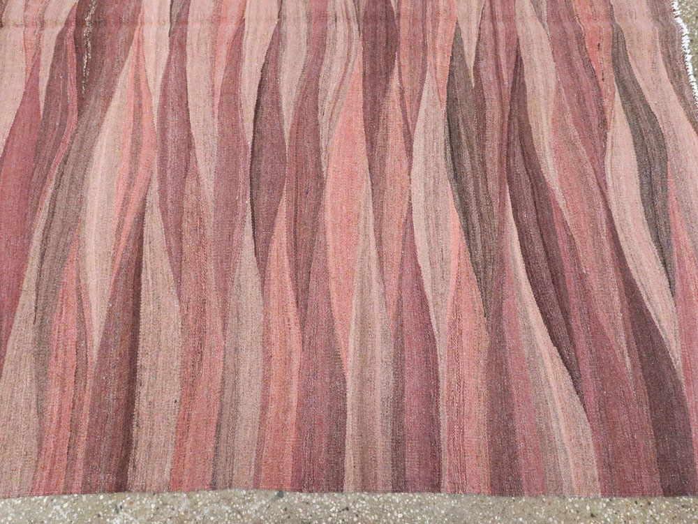 Modern Turkish Flatweave, No.28126 - Staging