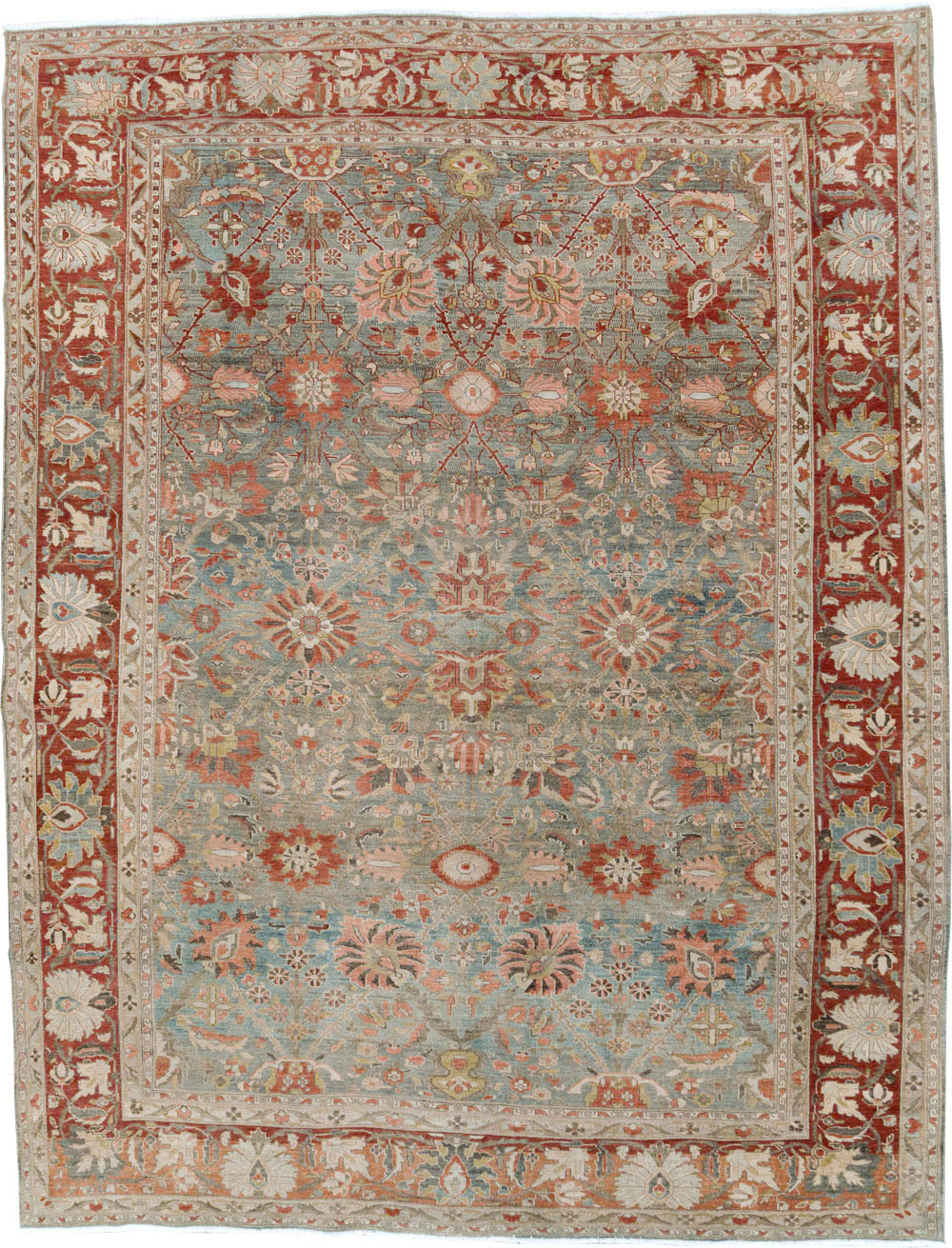 Antique Persian Sarouk Carpet, No.28132 - Staging