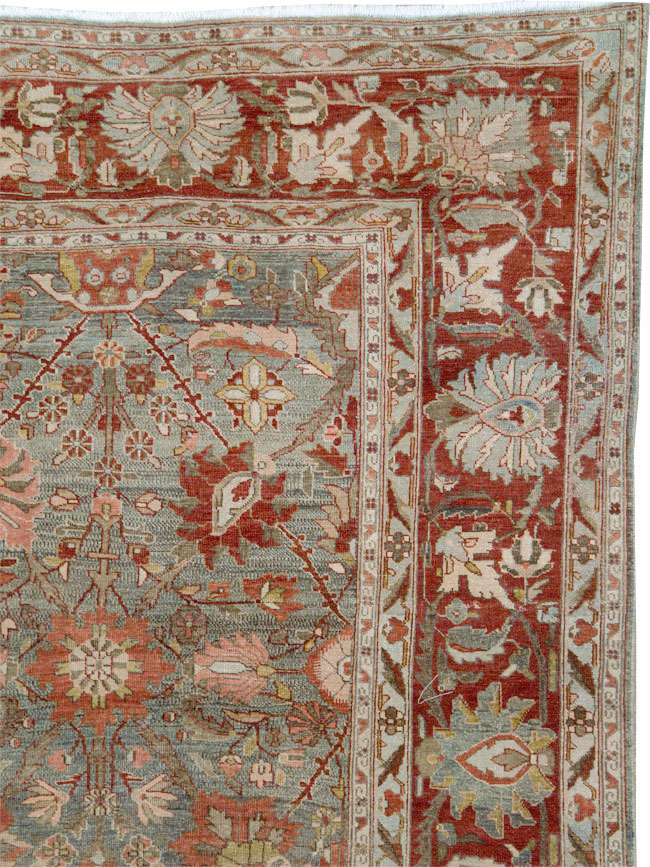 Antique Persian Sarouk Carpet, No.28132 - Staging