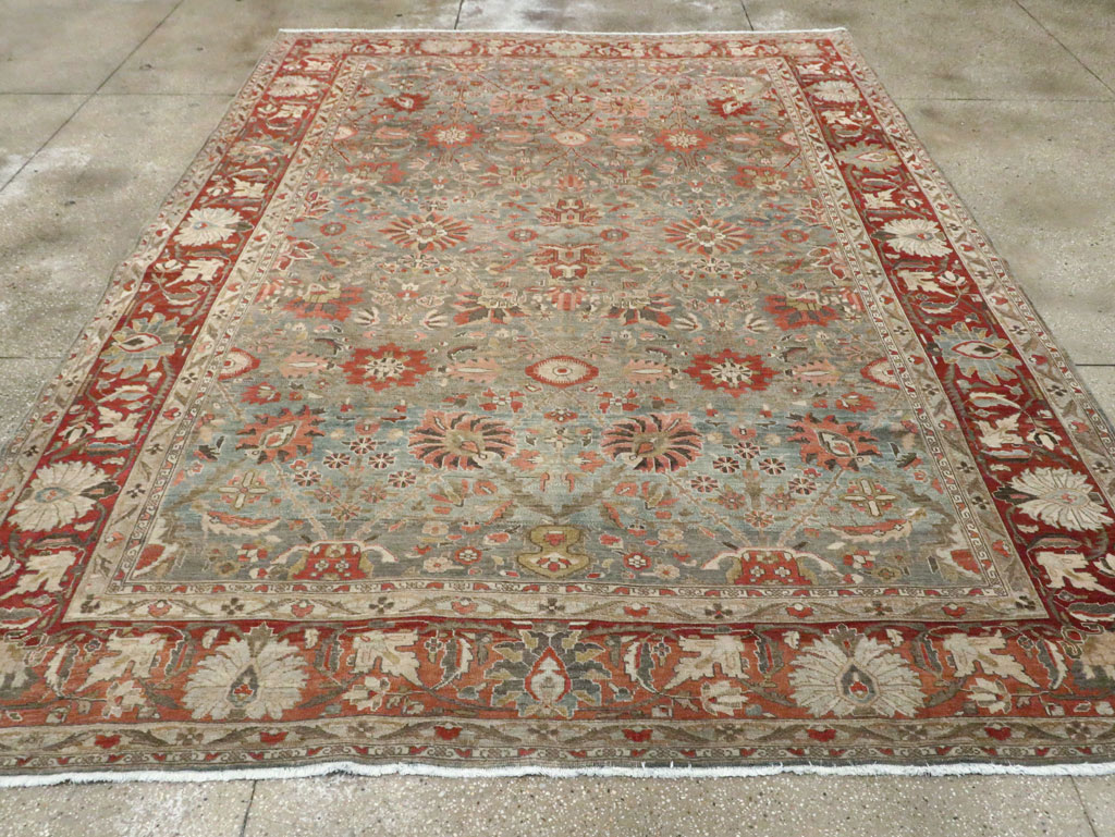 Antique Persian Sarouk Carpet, No.28132 - Staging