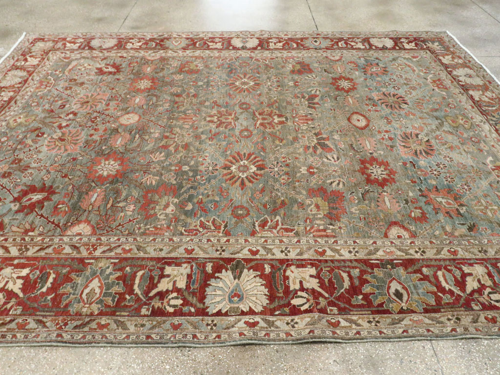 Antique Persian Sarouk Carpet, No.28132 - Staging