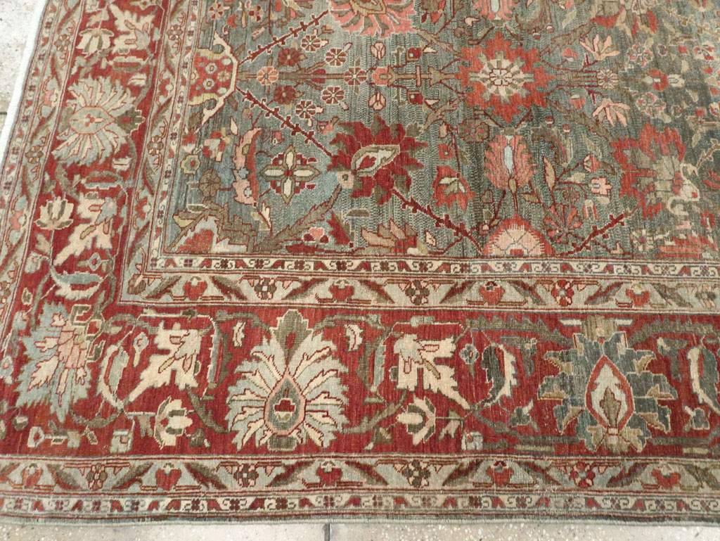 Antique Persian Sarouk Carpet, No.28132 - Staging