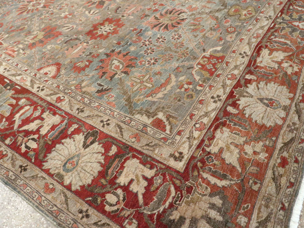 Antique Persian Sarouk Carpet, No.28132 - Staging