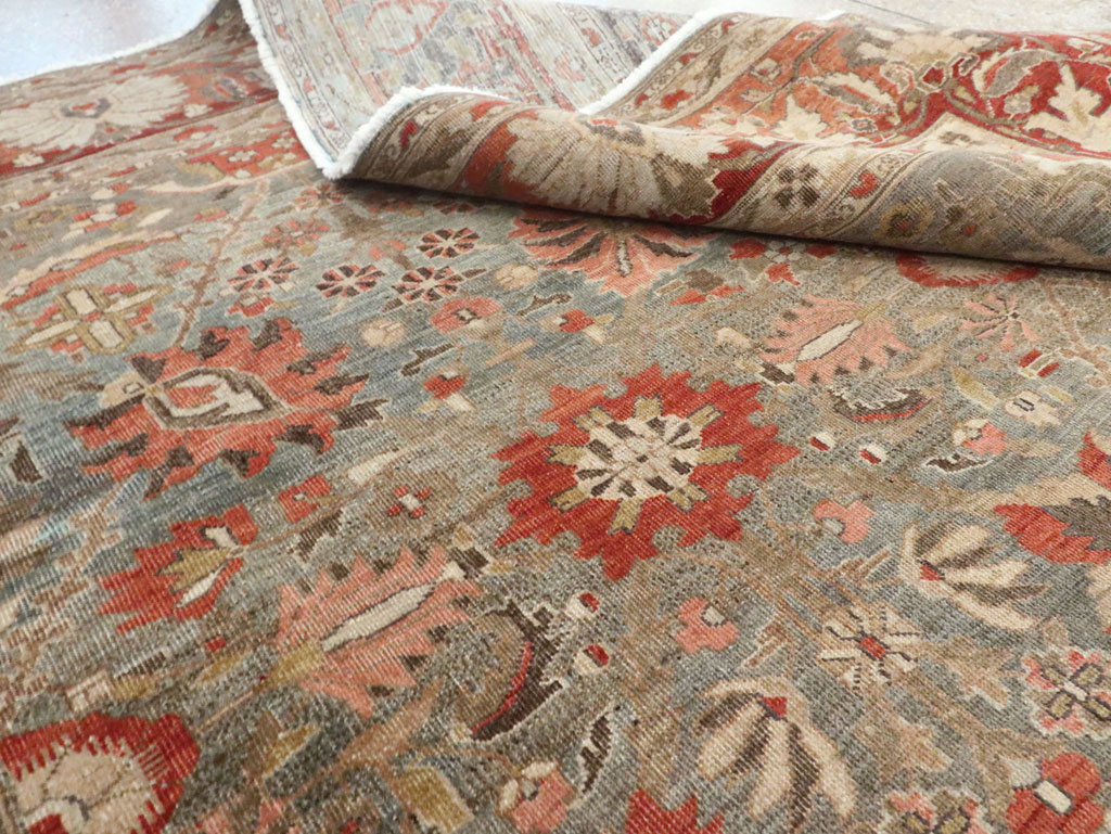 Antique Persian Sarouk Carpet, No.28132 - Staging