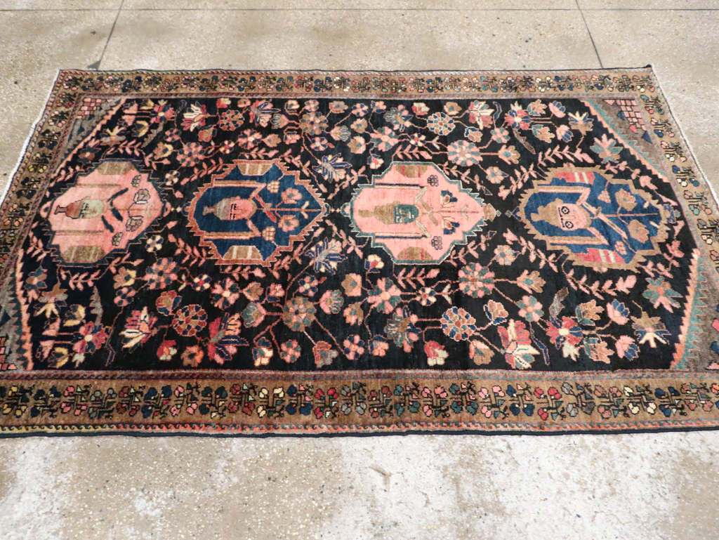 Antique Persian Pictorial Malayer Rug, No.28133 - Staging