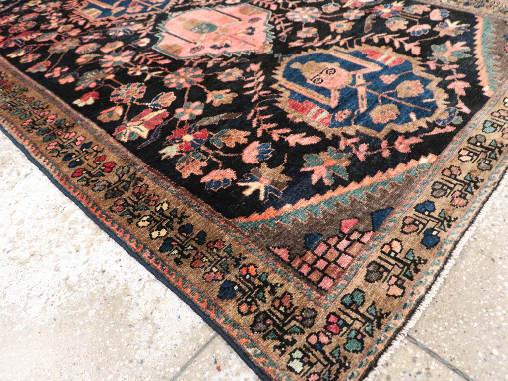 Antique Persian Pictorial Malayer Rug, No.28133 - Staging