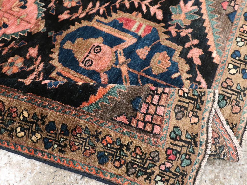 Antique Persian Pictorial Malayer Rug, No.28133 - Staging