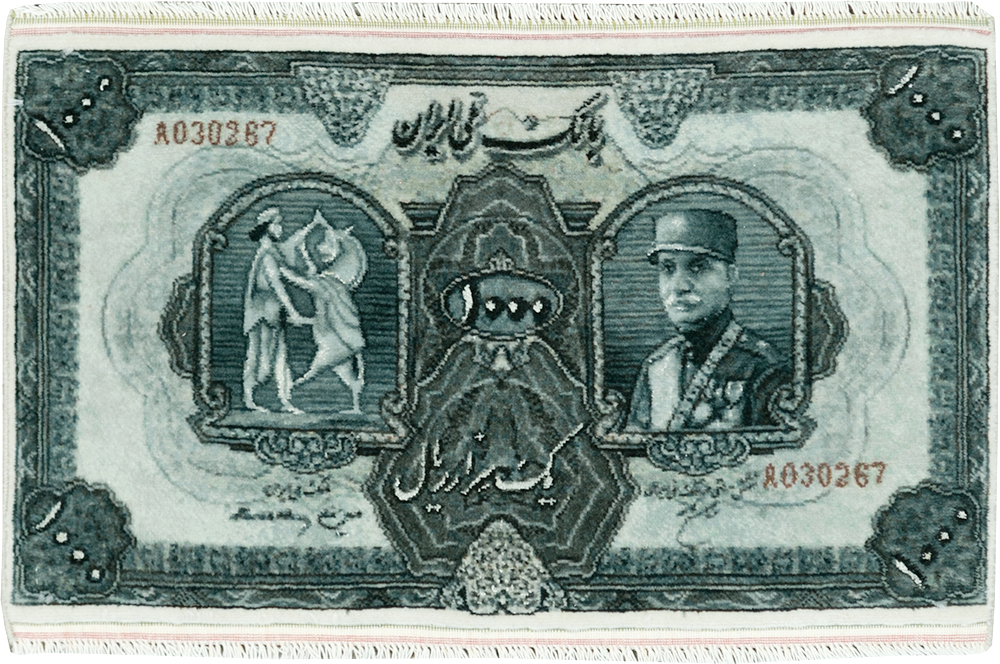 Modern Persian Tabriz Pictorial Rug, No.28143 - Staging