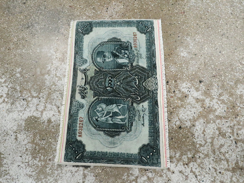 Modern Persian Tabriz Pictorial Rug, No.28143 - Staging