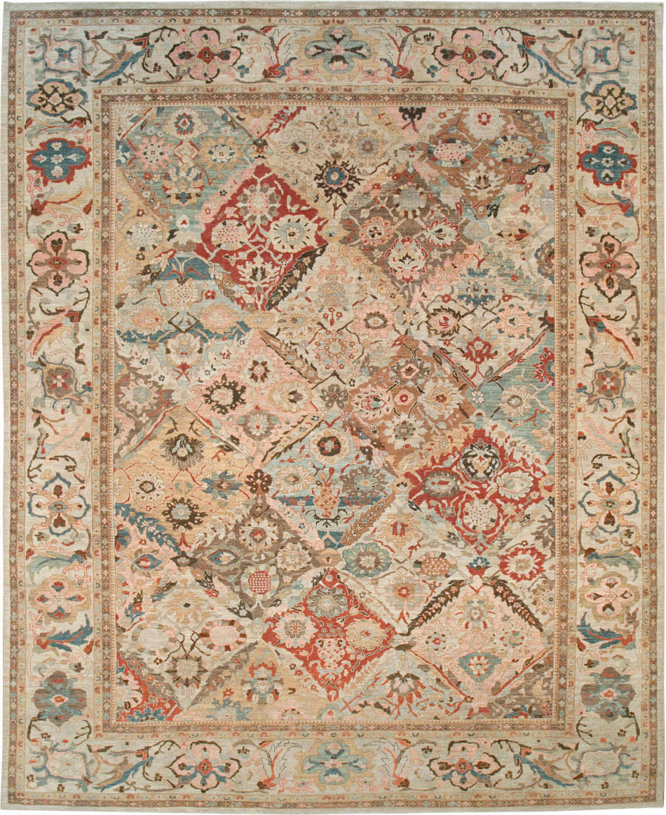 Modern Persian Sultanabad Oversize Carpet, No.28144 - Staging