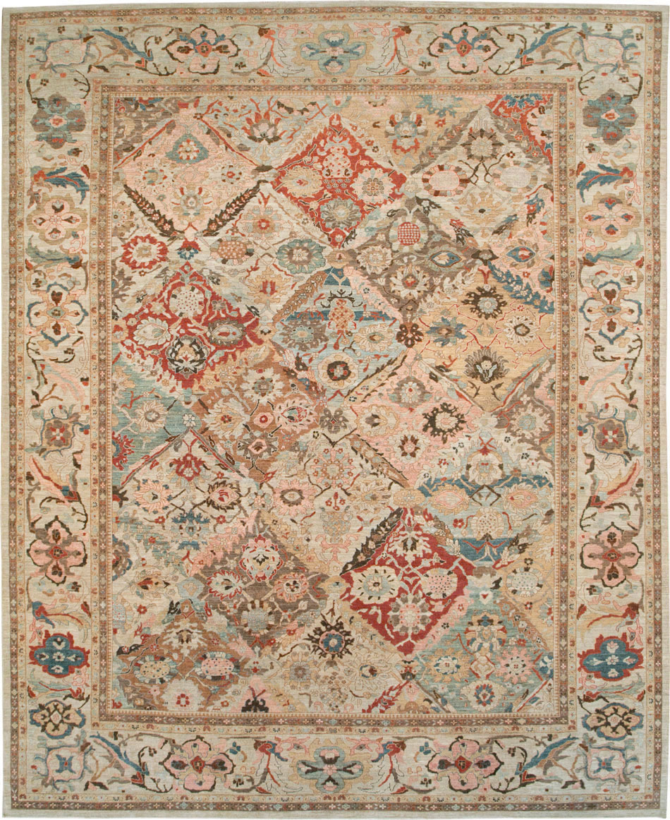 Modern Persian Sultanabad Oversize Carpet, No.28144 - Staging