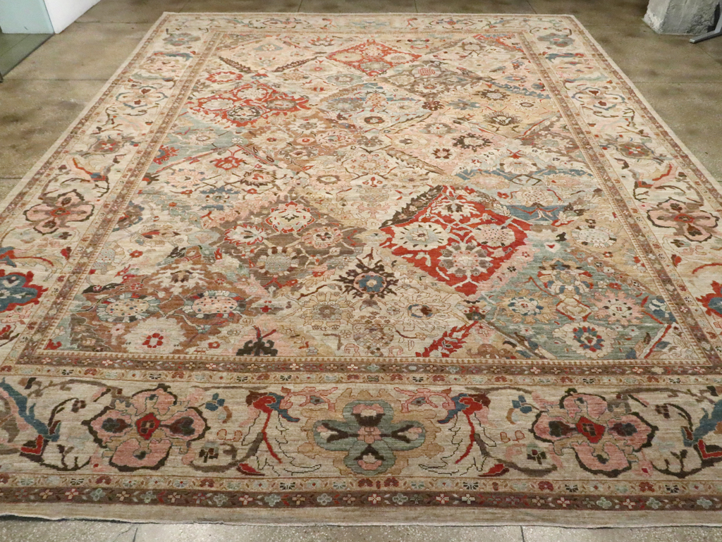 Modern Persian Sultanabad Oversize Carpet, No.28144 - Staging