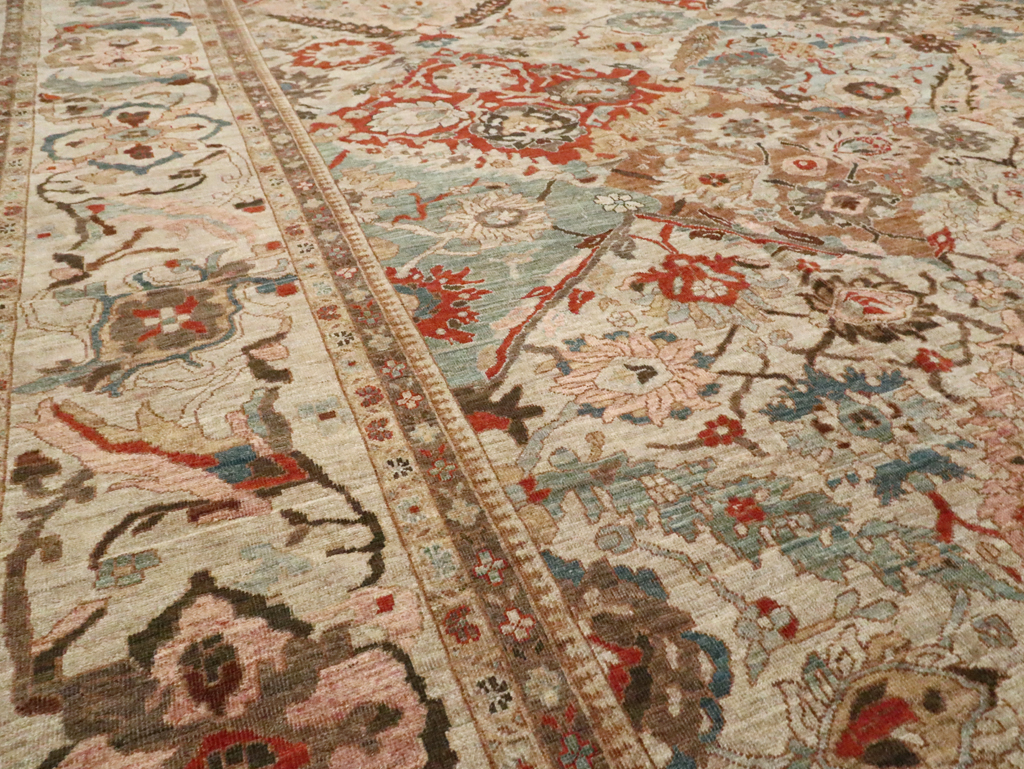 Modern Persian Sultanabad Oversize Carpet, No.28144 - Staging