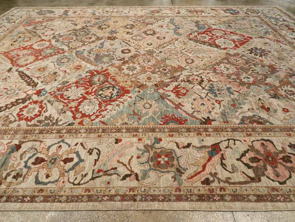 Modern Persian Sultanabad Oversize Carpet, No.28144 - Staging